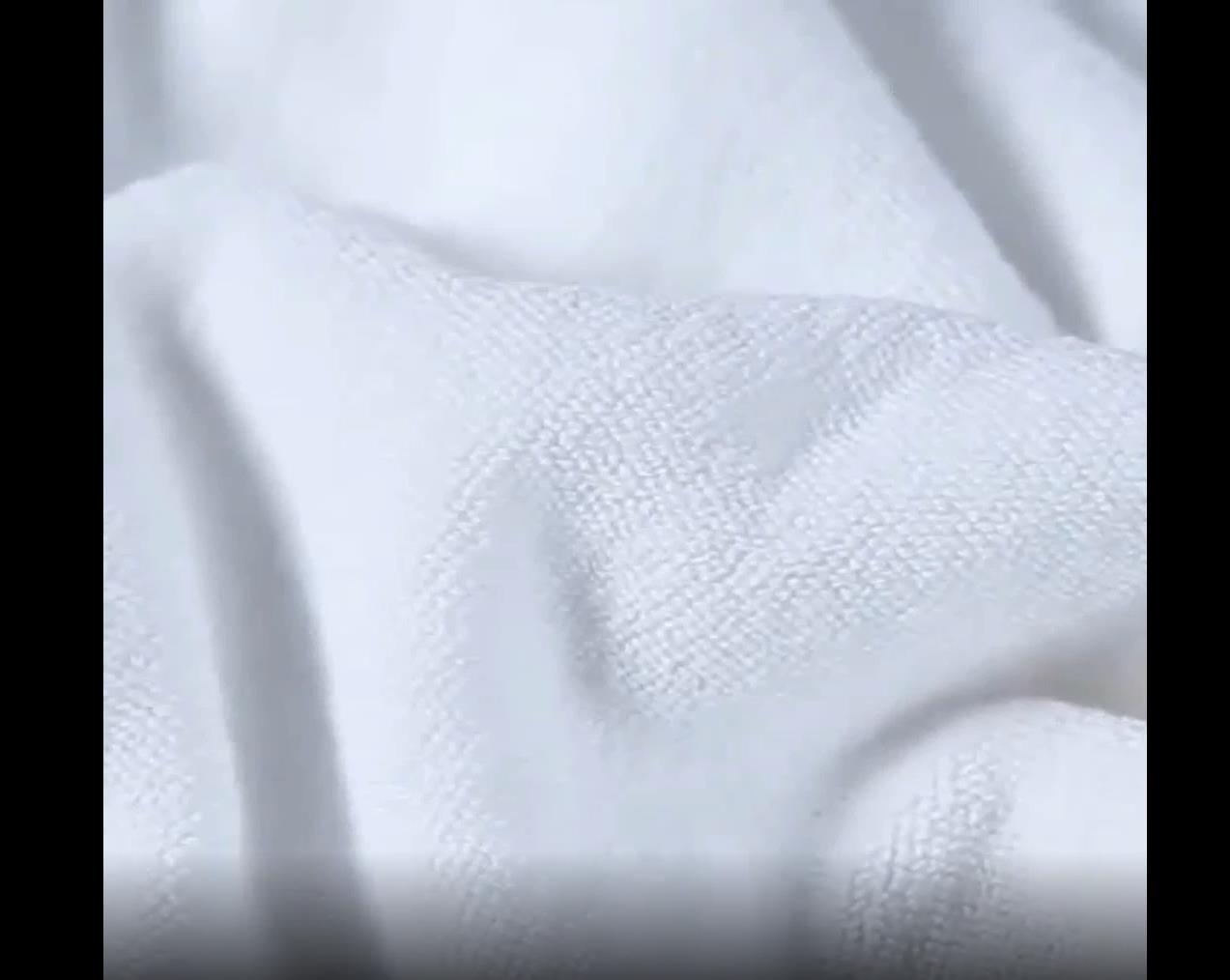 Super soft luxury hotel room spa & bath cotton white towels strong water absorption 5