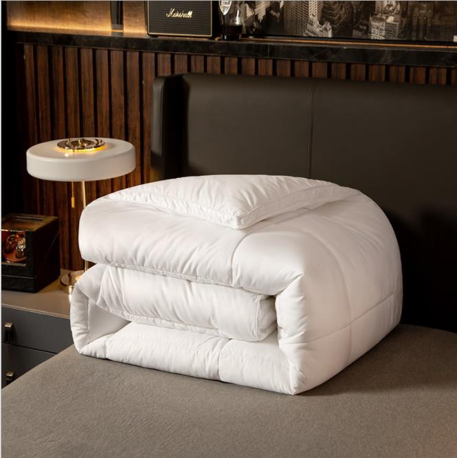 Hotel linen thickness keep warm winter cold comforter feather fabric soft skin-friendly 1