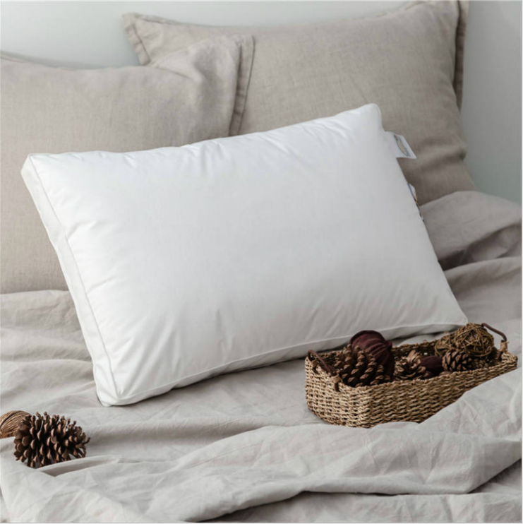 Ultra soft comfortable hotel white pillow with double line use on motel inn and home 4