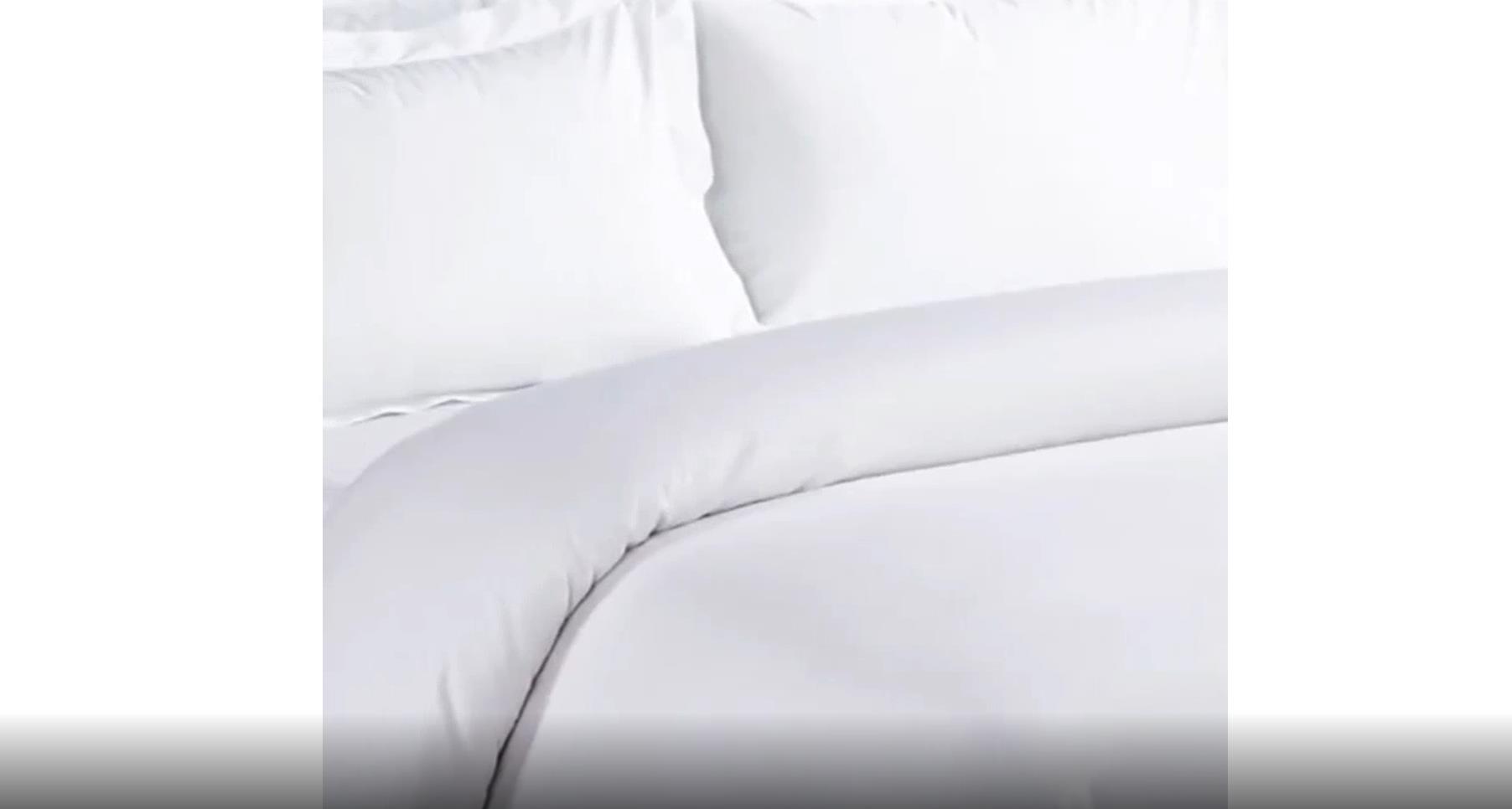 Superior comfort cotton pure white hotel 6 pieces bedding set luxury hotel bed linen supplier 4