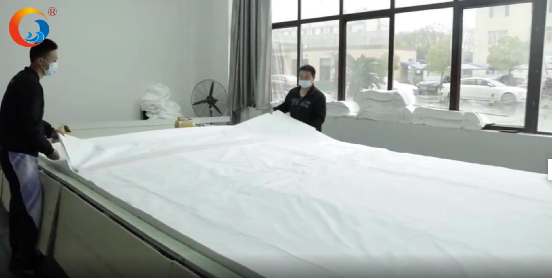 Hanbi Co. factory hotel bedding set productive hotel bedsheet pillowcase and quilt cover 2