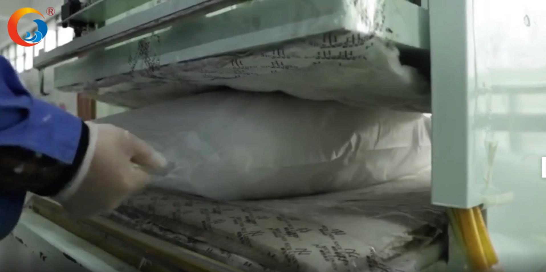 Hanbi internatinal high end hotel cotton pillow production factory Machine vacuum packing 7