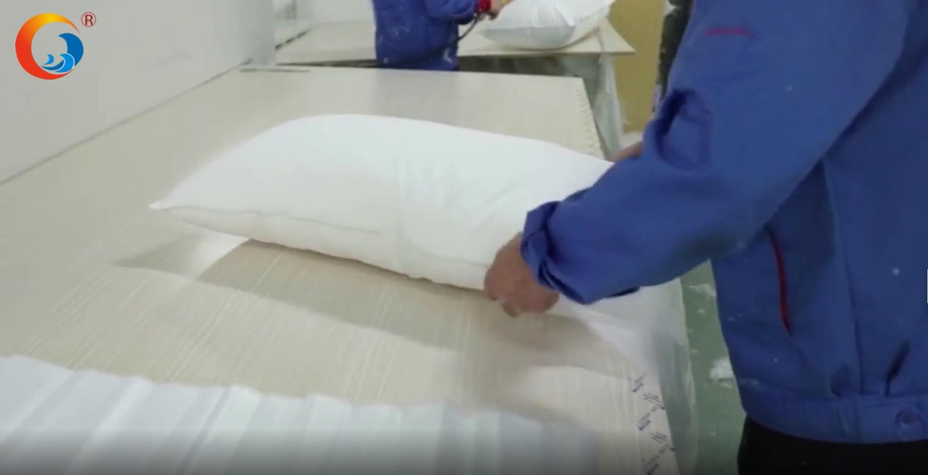 Hanbi internatinal high end hotel cotton pillow production factory Machine vacuum packing 5