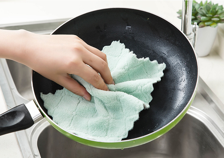 Clean kitchen strong water absorption rag Non-greasy kitchen clean towel 1