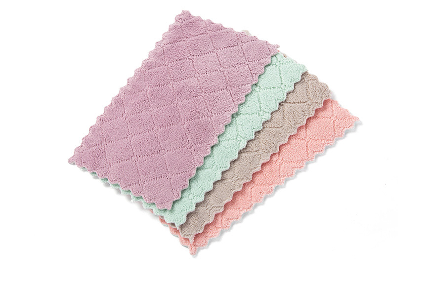 Clean kitchen strong water absorption rag Non-greasy kitchen clean towel 3