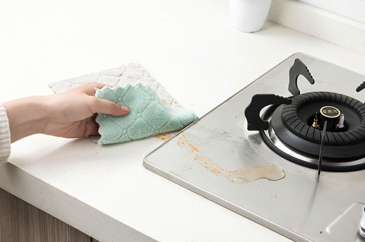 Clean kitchen strong water absorption rag Non-greasy kitchen clean towel 8