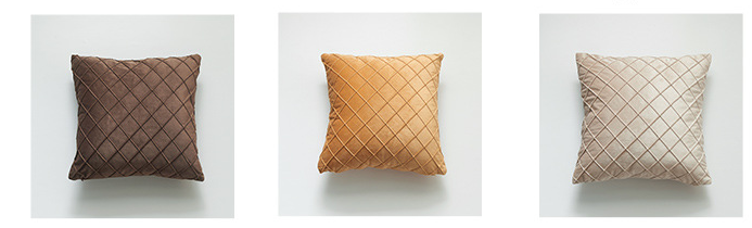 Sofa throw pillow for car and home provide many colors diamond-type lattic Dutch velvet 5