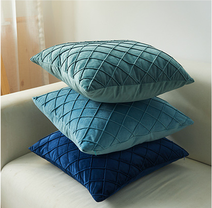 Sofa throw pillow for car and home provide many colors diamond-type lattic Dutch velvet 1