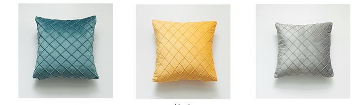 Sofa throw pillow for car and home provide many colors diamond-type lattic Dutch velvet 4