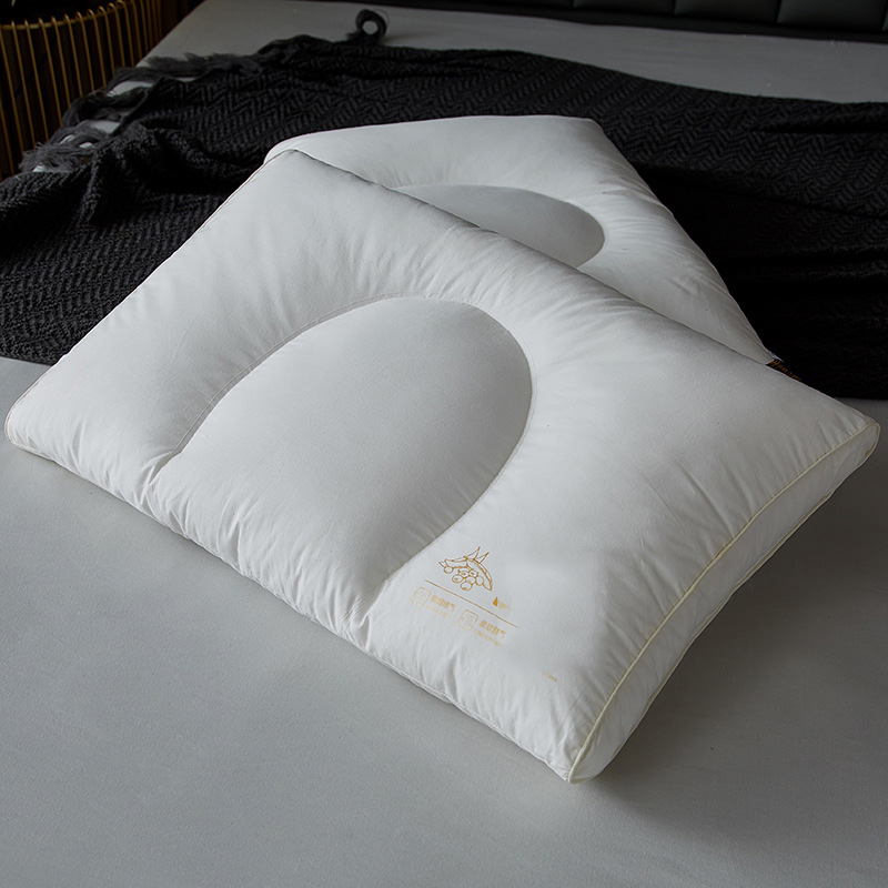 What material is the star hotel pillow made of? Why is it usually standard with four? 2