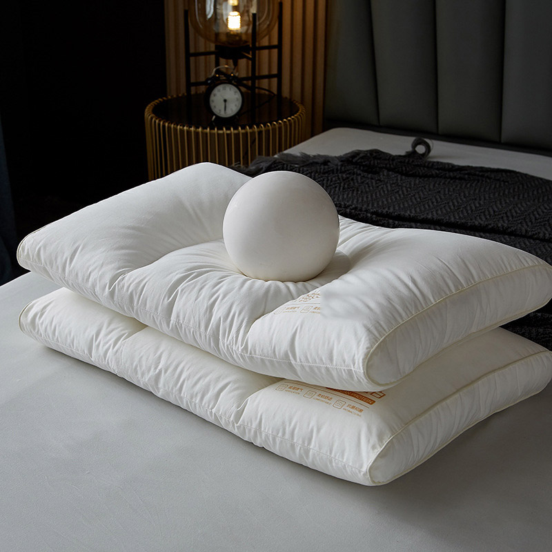 What material is the star hotel pillow made of? Why is it usually standard with four? 1