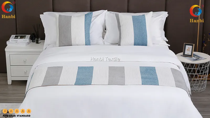 Custom king bed runner highly rated Manufacturer | Hanbi Textile 1