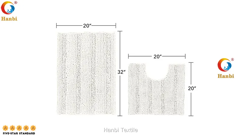 Custom hotel quality bath mats highly rated Manufacturer | Hanbi Textile 1