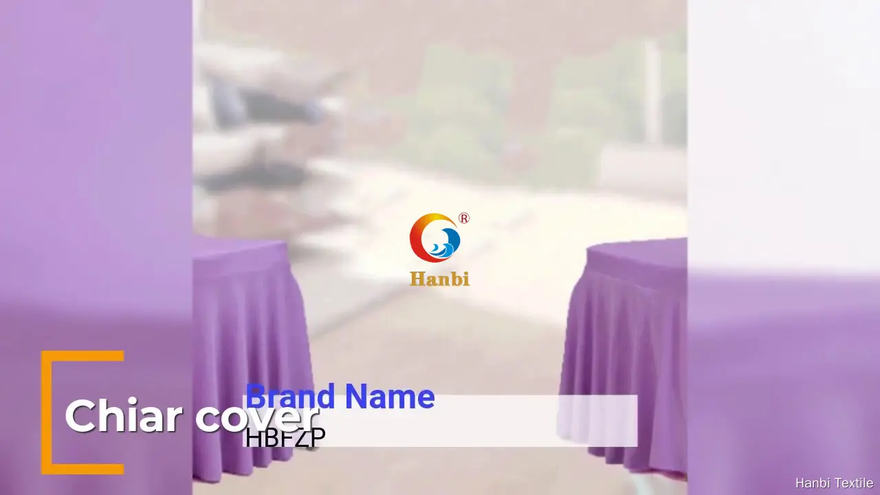 Hanbi Textile | Lightweight royal blue chair cover from China 1