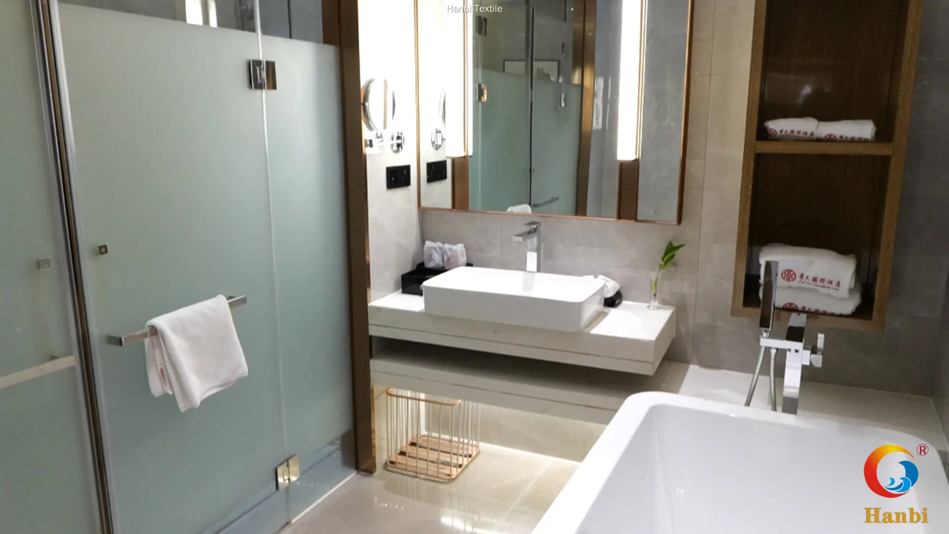 Custom hotel quality towels wholesale free design Manufacturer | Hanbi Textile 1