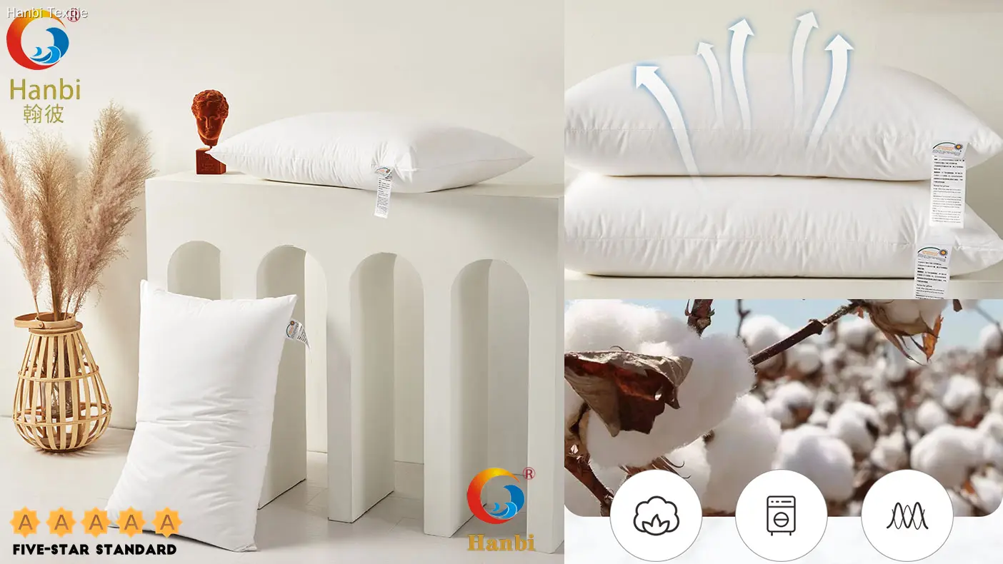 Custom hotel pillows for sale best supplier Manufacturer | Hanbi Textile 1