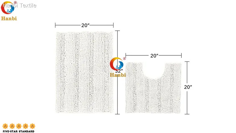 Top hotel style luxury bath rug with good price | Hanbi Textile 1