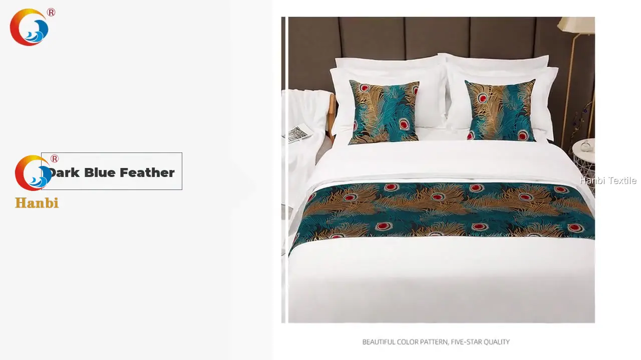 High End chunky knitted bed runner factory | Hanbi Textile 1