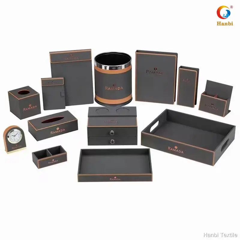 Hanbi Textile | Quality leather trash can from China 1