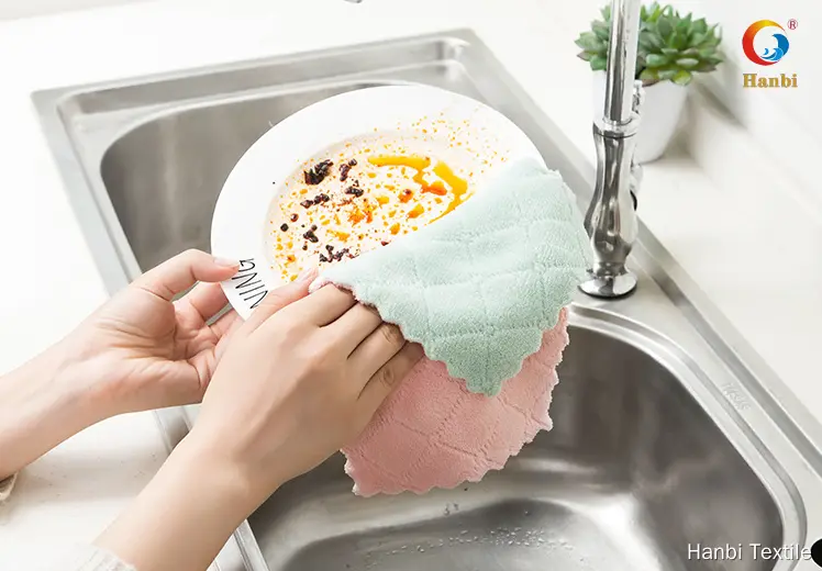 best material kitchen cleaning cloth personalized | Hanbi Textile 1