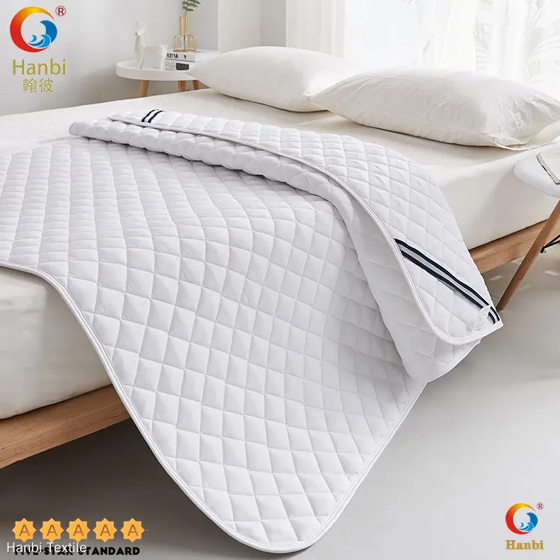 Custom hotel luxury collection mattress pad directly sale Manufacturer | Hanbi Textile 1