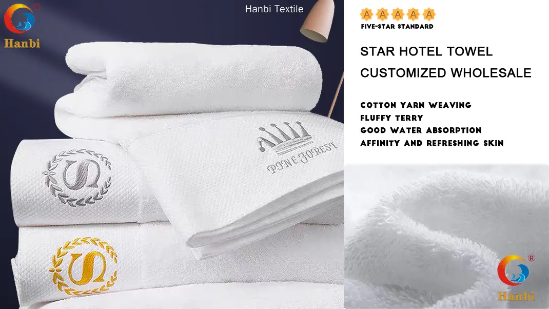 Custom egyptian cotton towels free design Manufacturer | Hanbi Textile 1