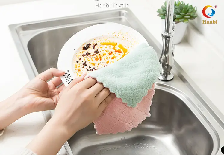 Top kitchen cleaning cloth factory direct supply | Hanbi Textile 1