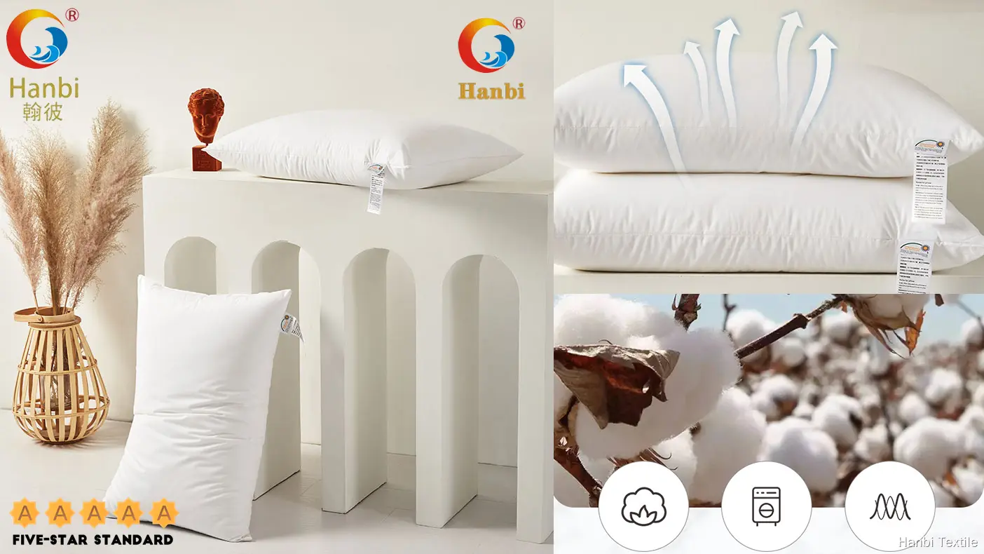 Custom hotel brand pillows with good price Manufacturer | Hanbi Textile 1