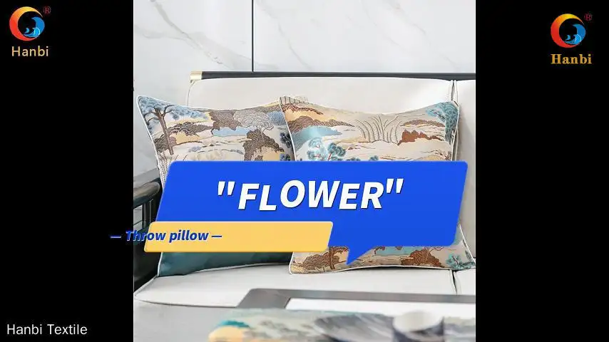 Comfortable oversized square pillows for bed series | Hanbi Textile 1