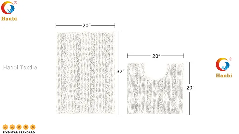 Oem & Odm hotel bathroom mats supplier | Hanbi Textile 1