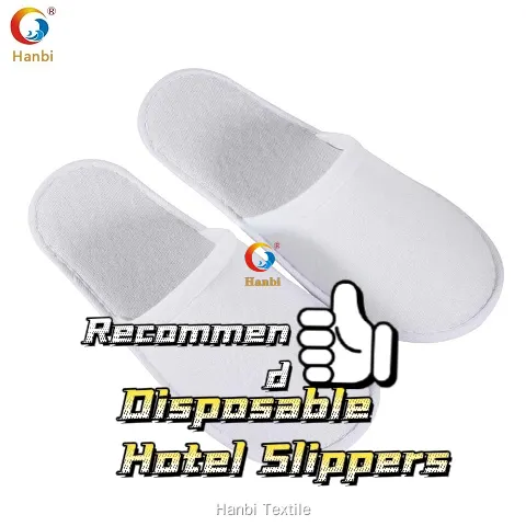 Hanbi Textile | factory Direct white hotel slippers customized 1