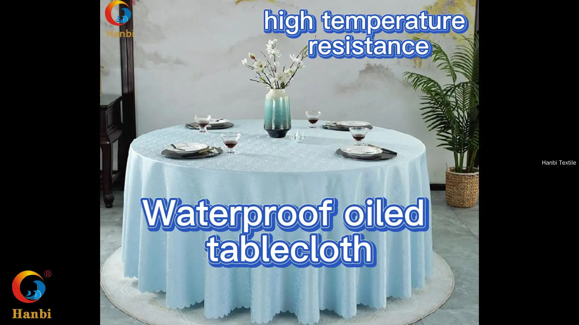 Newest linen tablecloths wholesale factory | Hanbi Textile 1