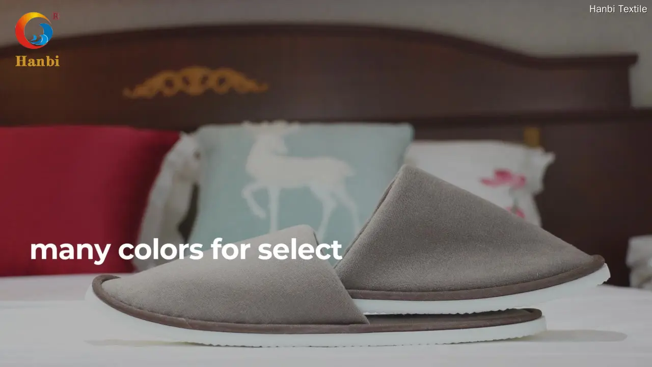 Wholesale hotel room slippers best supplier | Hanbi Textile 1