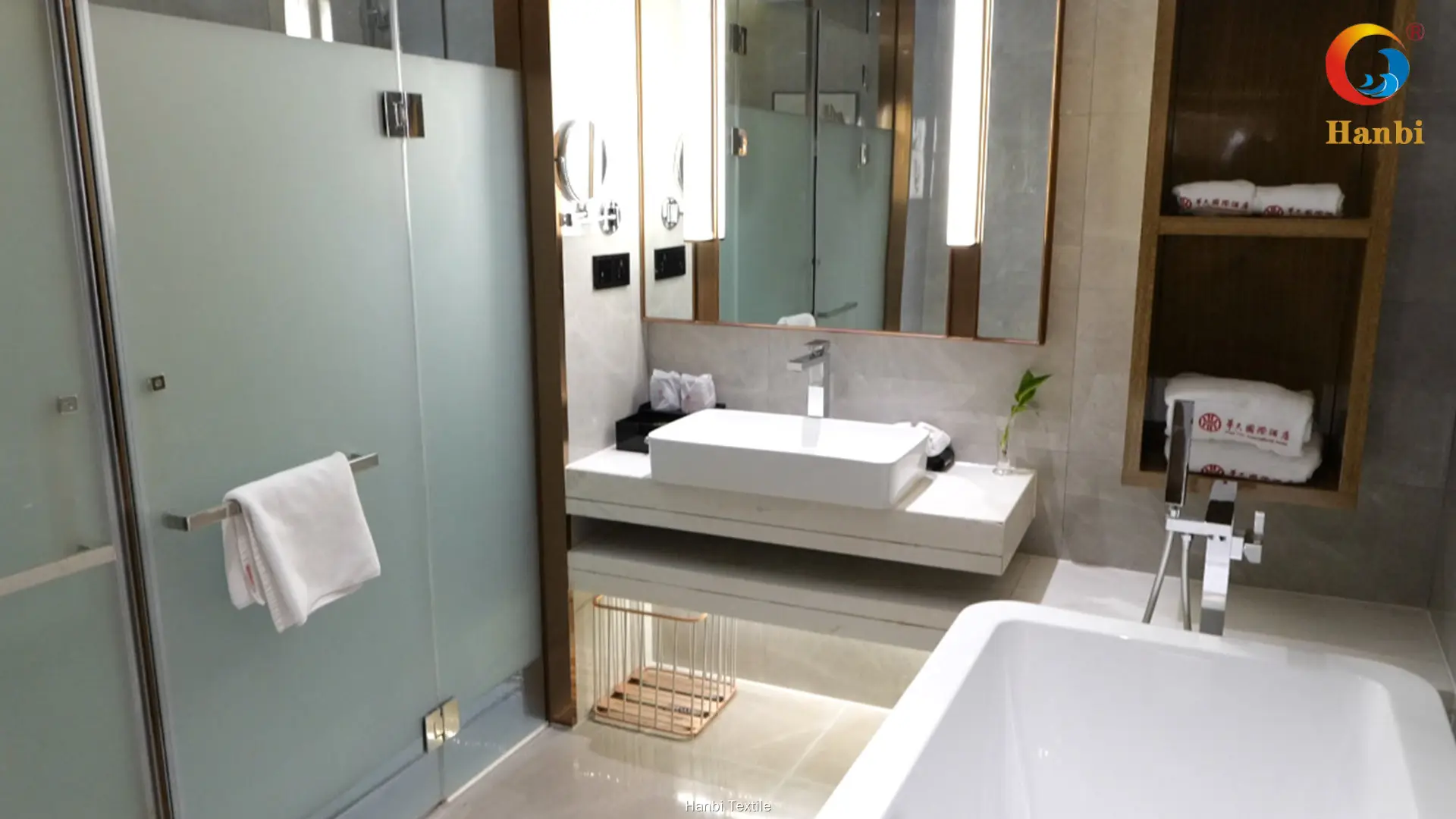 Custom hotel style towels with custom services Manufacturer | Hanbi Textile 1