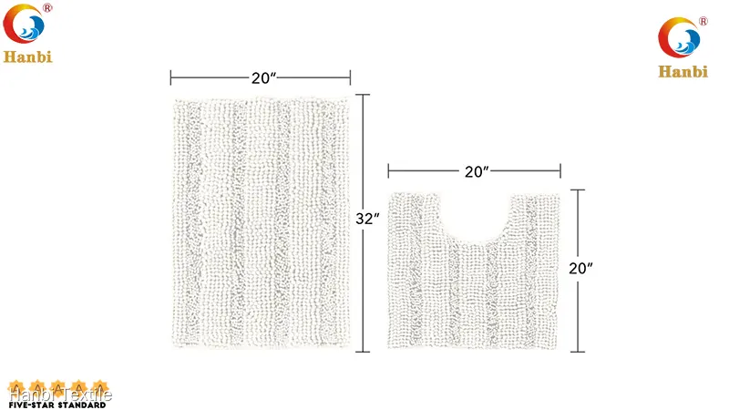 Custom hotel memory foam bath mat factory Manufacturer | Hanbi Textile 1