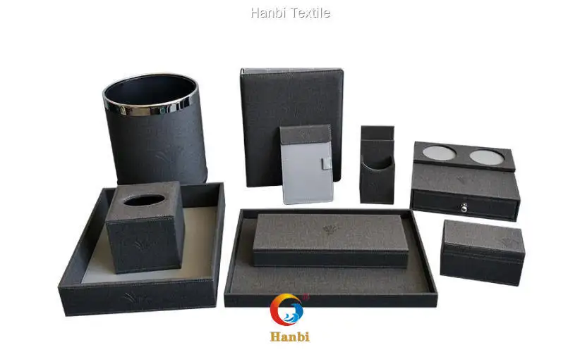 Hanbi Textile | Comfortable leather trash can from China 1