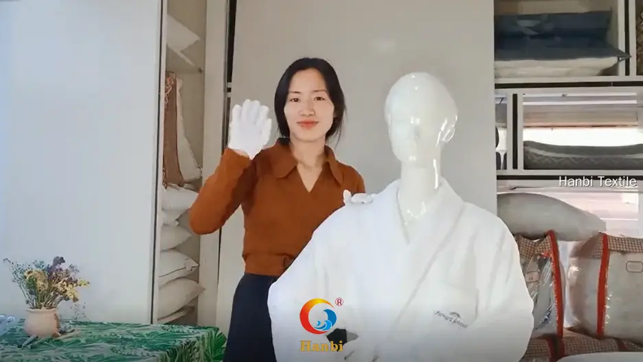 Quality waffle towel robe order now | Hanbi Textile 1