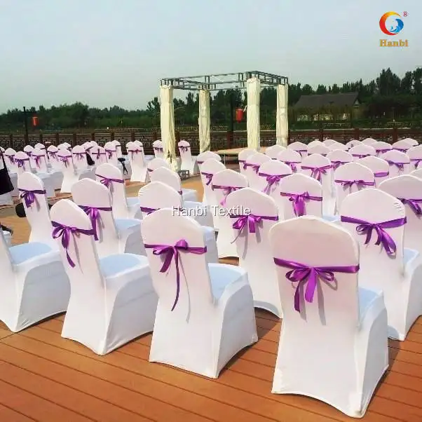 Top white spandex chair covers factory direct supply | Hanbi Textile 1