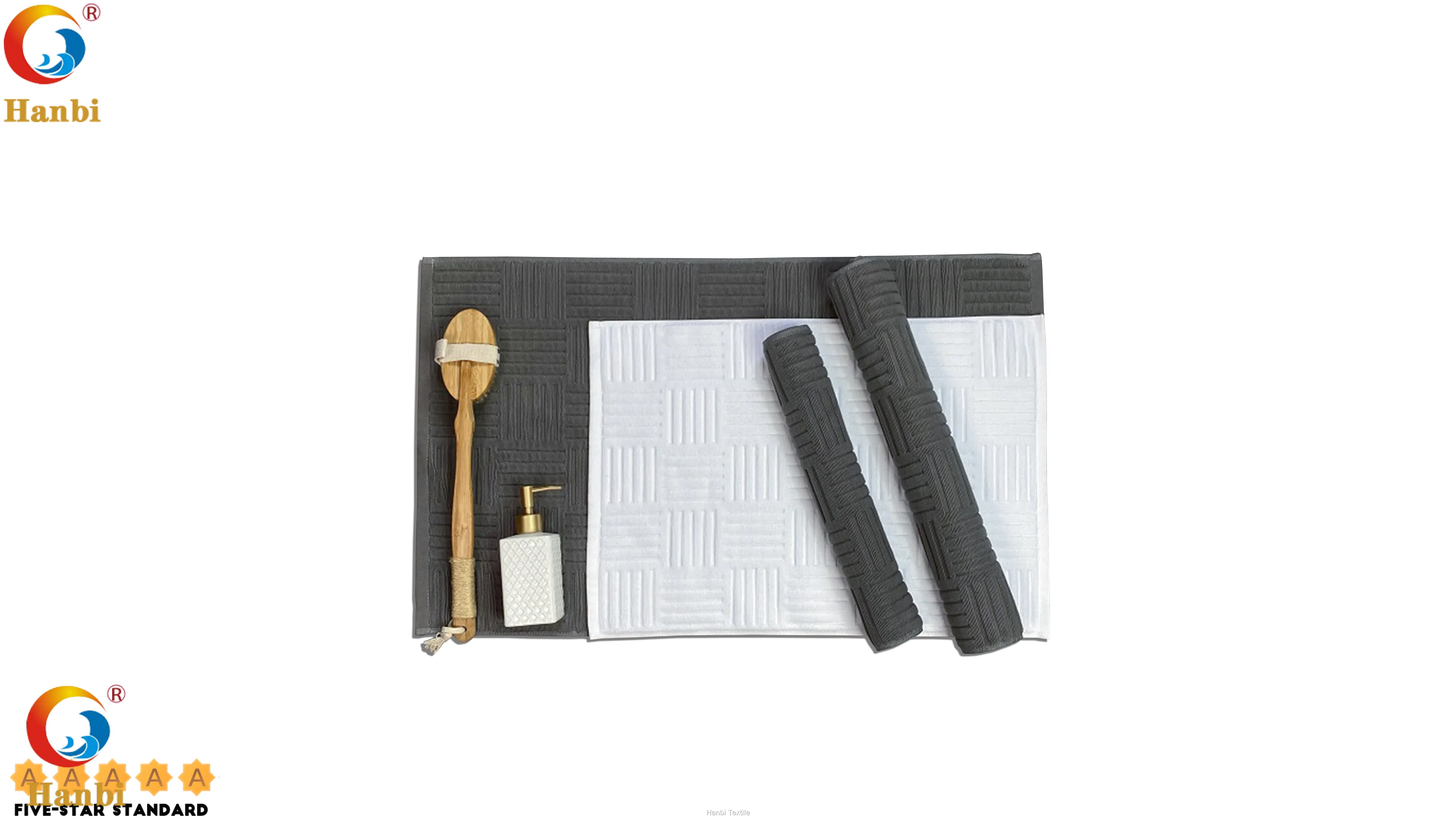 Custom resort bath rugs directly sale Manufacturer | Hanbi Textile 1