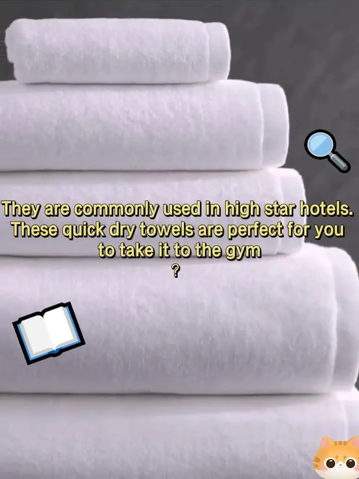 They are commonly used in high star hotels. These quick dry towels are perfect for you to take it to the gym！ 1