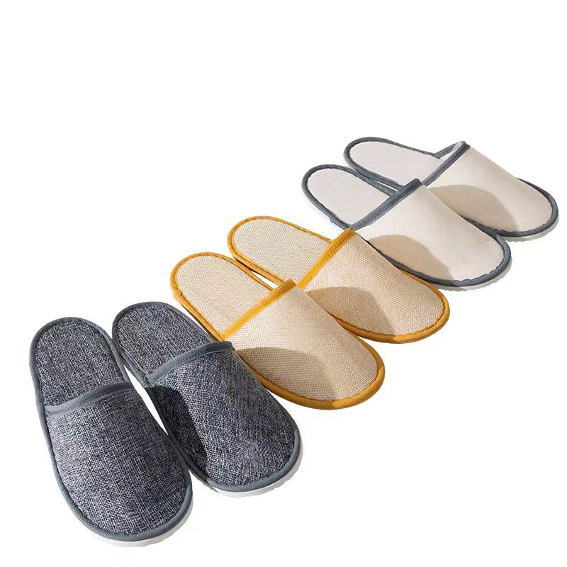 Luxury hotel spa center guest room 100% pure cotton soft disposable slippers！ 9