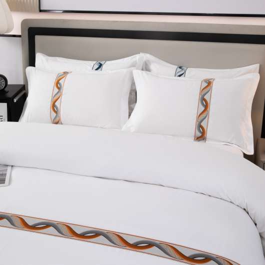 You can't go wrong with hotel Linen 4-piece thickened ground jade brocade! 5