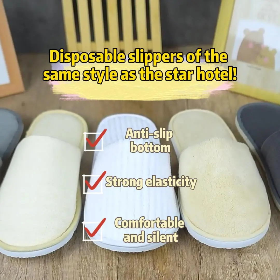 Disposable slippers of the same style as the star hotel! 1