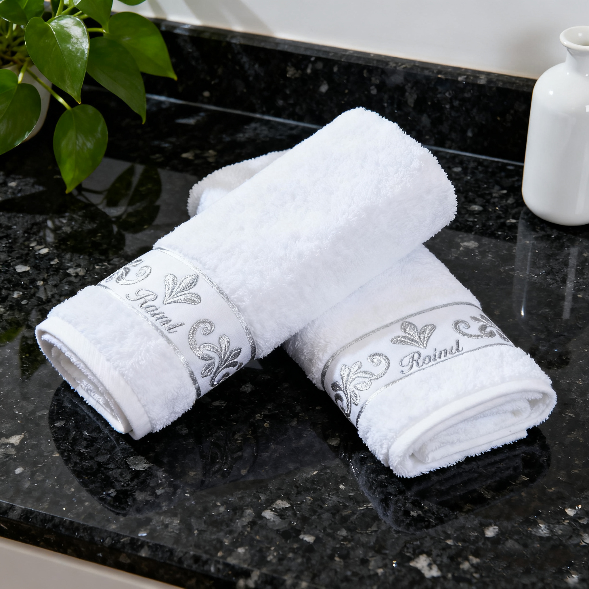 Why do hotel towels always remain as white as snow and as fluffy as clouds? 2