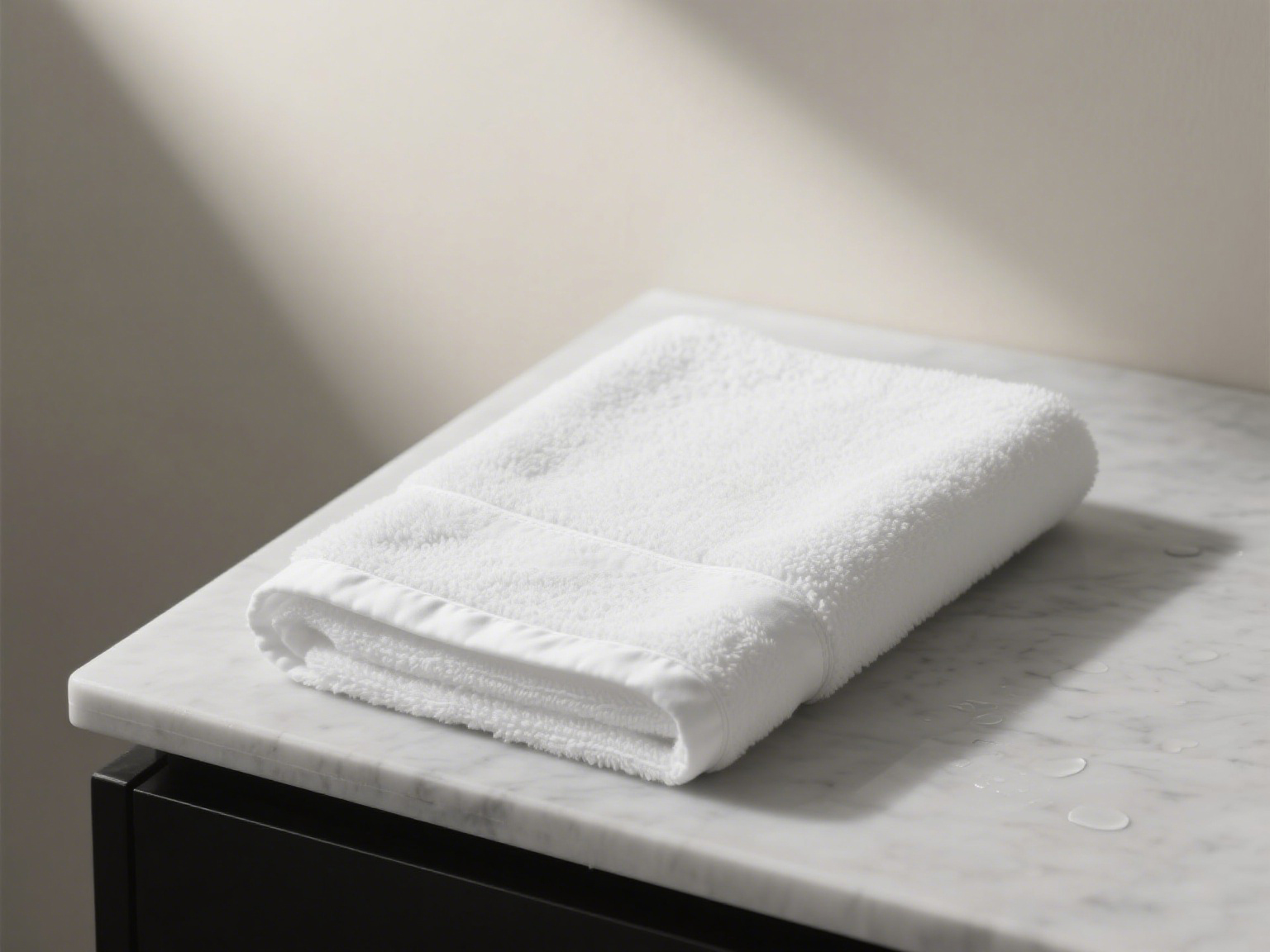 ​Single-threaded high-quality white bath towel: The benchmark for hotel linen selection 1