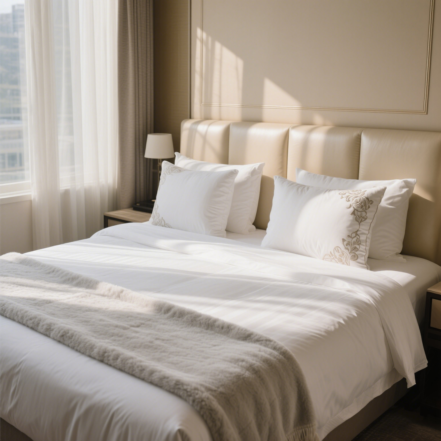 Why do high-end hotels prefer pure cotton bedding? 1