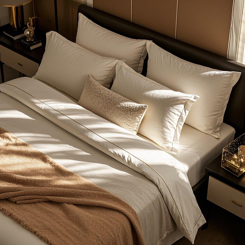 What does a hotel use to make a bed so comfortable? 2