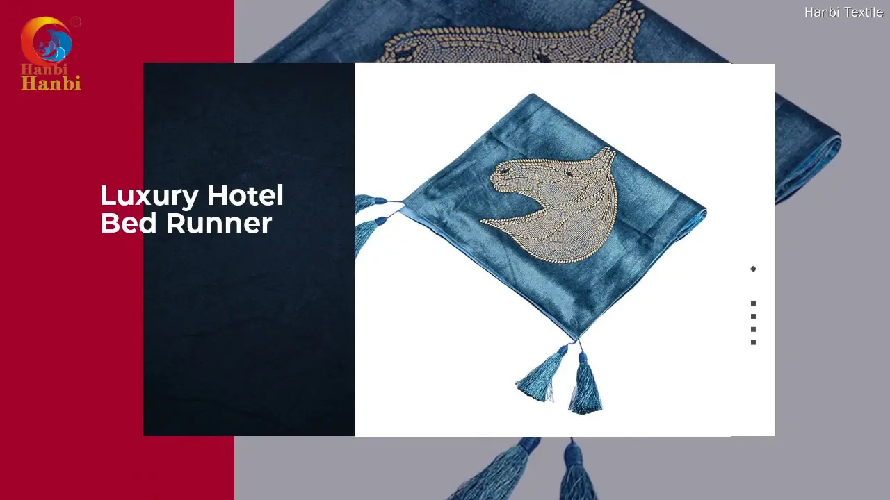 Hanbi Textile | Latest hotel style bed runners free design 1