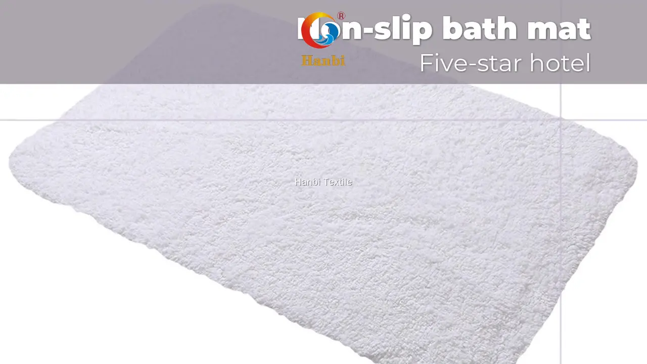 Custom hotel collection bathroom rugs factory direct supply Manufacturer | Hanbi Textile 1