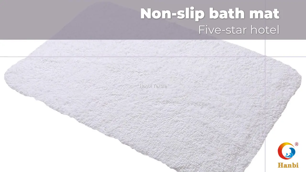 Custom hotel collection bathroom rugs highly rated Manufacturer | Hanbi Textile 1